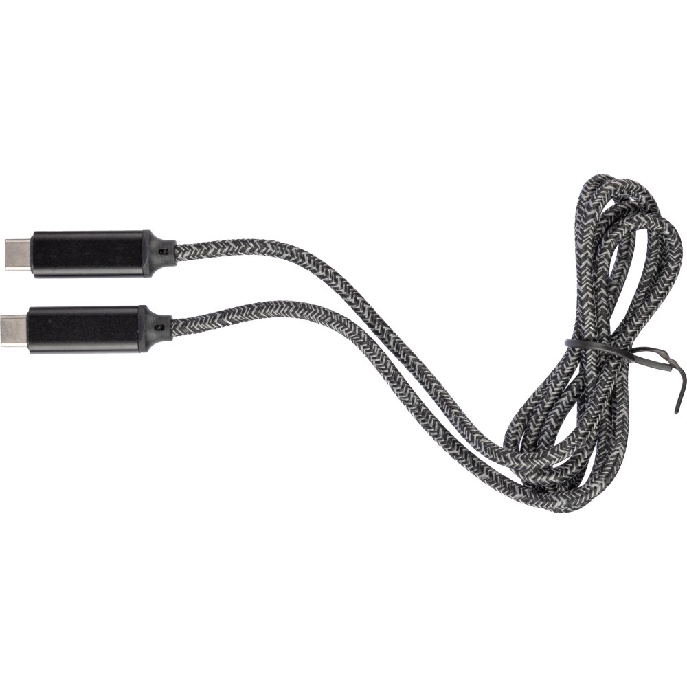 Nylon-Ladekabel 100W Gerd, Schwarz (Leitungen, Verteiler, Adapter, Kabel)