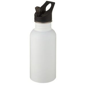 Lexi 500 ml stainless steel sport bottle, White (Sport bottles)