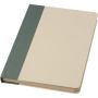 Liliana A5 sugar cane plastic hard cover notebook, Heather g