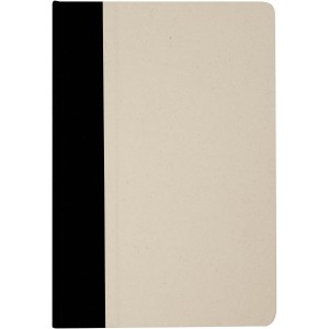 Liliana A5 sugar cane plastic hard cover notebook, Solid bla (Notebooks)