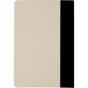 Liliana A5 sugar cane plastic hard cover notebook, Solid bla (Notebooks)