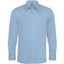 LONG-SLEEVED COTTON/ELASTANE SHIRT, Light Blue