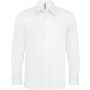 LONG-SLEEVED COTTON/ELASTANE SHIRT, White