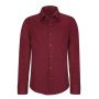 LONG-SLEEVED COTTON/ELASTANE SHIRT, Wine