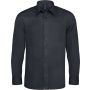 LONG-SLEEVED COTTON/ELASTANE SHIRT, Zinc