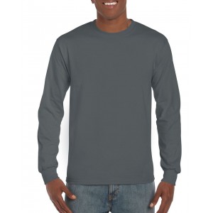 ULTRA COTTON(tm) ADULT LONG SLEEVE T-SHIRT, Charcoal (Long-sleeved shirt)