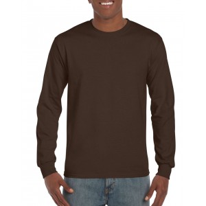 ULTRA COTTON(tm) ADULT LONG SLEEVE T-SHIRT, Dark Chocolate (Long-sleeved shirt)