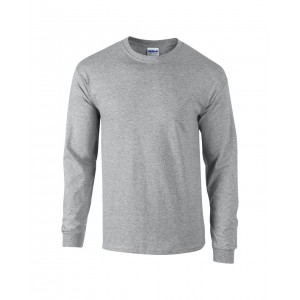 ULTRA COTTON(tm) ADULT LONG SLEEVE T-SHIRT, Sport Grey (Long-sleeved shirt)