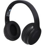 Loop recycled plastic Bluetooth<sup>®</sup> headphones, Solid black (12429690)