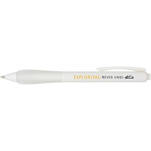 Lorena RABS ballpoint pen, Transparent white (Plastic pen)