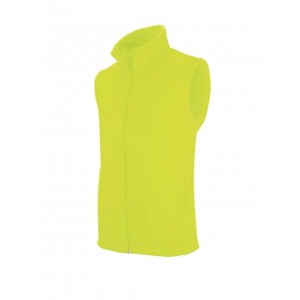 LUCA - MEN'S MICROFLEECE GILET, Fluorescent Yellow (Vests)