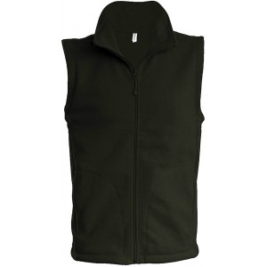 LUCA - MEN'S MICROFLEECE GILET, Green Olive (Vests)