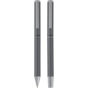 Lucetto recycled aluminium ballpoint and rollerball pen gift (Pen sets)