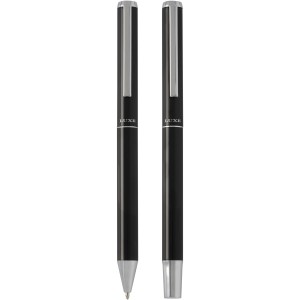 Lucetto recycled aluminium ballpoint and rollerball pen gift (Pen sets)