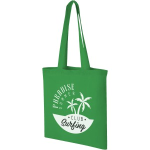 Madras 140 g/m2 cotton tote bag, Bright green (cotton bag)