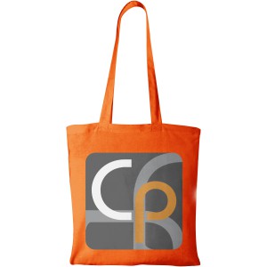 Madras 140 g/m2 cotton tote bag, Orange (cotton bag)