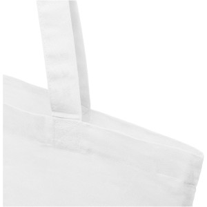 Madras 140 g/m2 cotton tote bag, White (cotton bag)