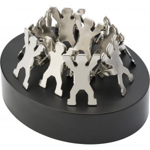 Memohalter 'People' aus Metall, Silber