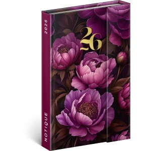 Mgnessel zrd agenda Purple Flowers 2026, 11 x 16 cm <font size=1>[ENG]</font>