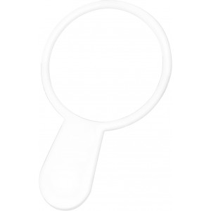 PVC magnifying glass Brennan, white (Office desk equipment)