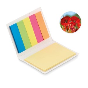 Seed paper sticky note pad, White <font size=1>[ENG]</font>