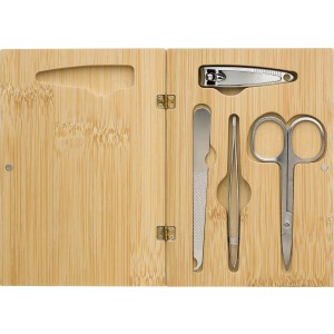 Bambus-Manikre-Set Lydia, Braun