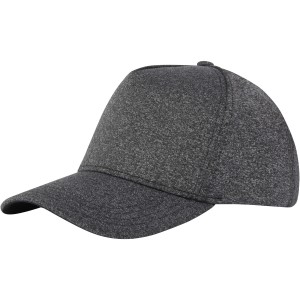 Manu 5 panel stretch cap, Charcoal (Hats)