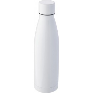 Doppelwandige Trinkflasche aus Edelstahl Marcelino, Wei