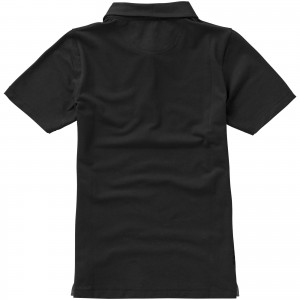 Markham short sleeve women's stretch polo, solid black (Polo shirt, 90-100% cotton)