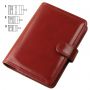 Mat imitation leather calendar, burgundy