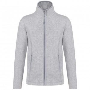 MAUREEN - LADIES' FULL ZIP MICROFLEECE JACKET, Ash Heather (Polar pullovers)