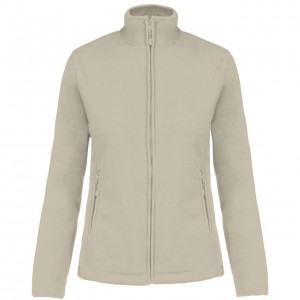 MAUREEN - LADIES' FULL ZIP MICROFLEECE JACKET, Beige (Polar pullovers)