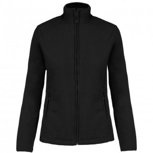 MAUREEN - LADIES' FULL ZIP MICROFLEECE JACKET, Black (Polar pullovers)