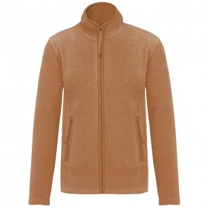 MAUREEN - LADIES' FULL ZIP MICROFLEECE JACKET, Camel Heather (Polar pullovers)