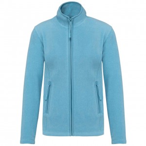 MAUREEN - LADIES' FULL ZIP MICROFLEECE JACKET, Cloudy Blue Heather (Polar pullovers)