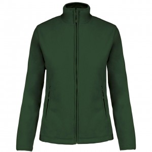 MAUREEN - LADIES' FULL ZIP MICROFLEECE JACKET, Forest Green (Polar pullovers)