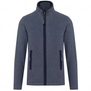 MAUREEN - LADIES' FULL ZIP MICROFLEECE JACKET, French Navy Heather (Polar pullovers)