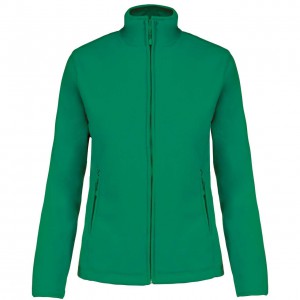 MAUREEN - LADIES' FULL ZIP MICROFLEECE JACKET, Kelly Green (Polar pullovers)