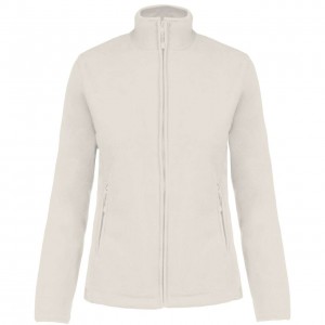 MAUREEN - LADIES' FULL ZIP MICROFLEECE JACKET, Natural (Polar pullovers)