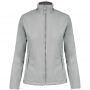 MAUREEN - LADIES' FULL ZIP MICROFLEECE JACKET, Snow Grey