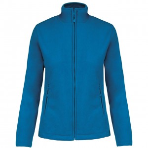 MAUREEN - LADIES' FULL ZIP MICROFLEECE JACKET, Tropical Blue (Polar pullovers)