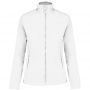 MAUREEN - LADIES' FULL ZIP MICROFLEECE JACKET, White