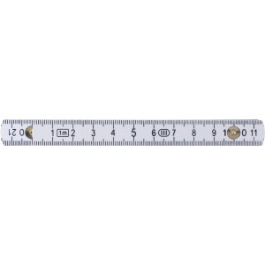 Plastic foldable ruler Leon, white (Measure instruments)
