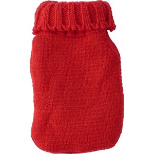 Handwrmer aus PVC mit Strickbezug Maisie, Rot