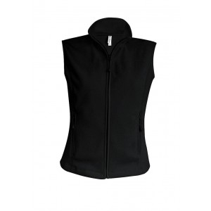 MELODIE - LADIES' MICRO FLEECE GILET, Black (Vests)