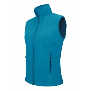 MELODIE - LADIES' MICRO FLEECE GILET, Tropical Blue (Vests)