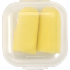 Memory foam earplugs, yellow (Travel items)