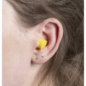 Memory foam earplugs, yellow (Travel items)