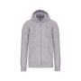 MEN'S FULL ZIP HOODED SWEATSHIRT, Oxford Grey