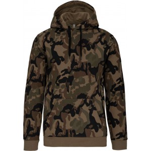 MEN?S HOODED SWEATSHIRT, Olive Camouflage (Pullovers)